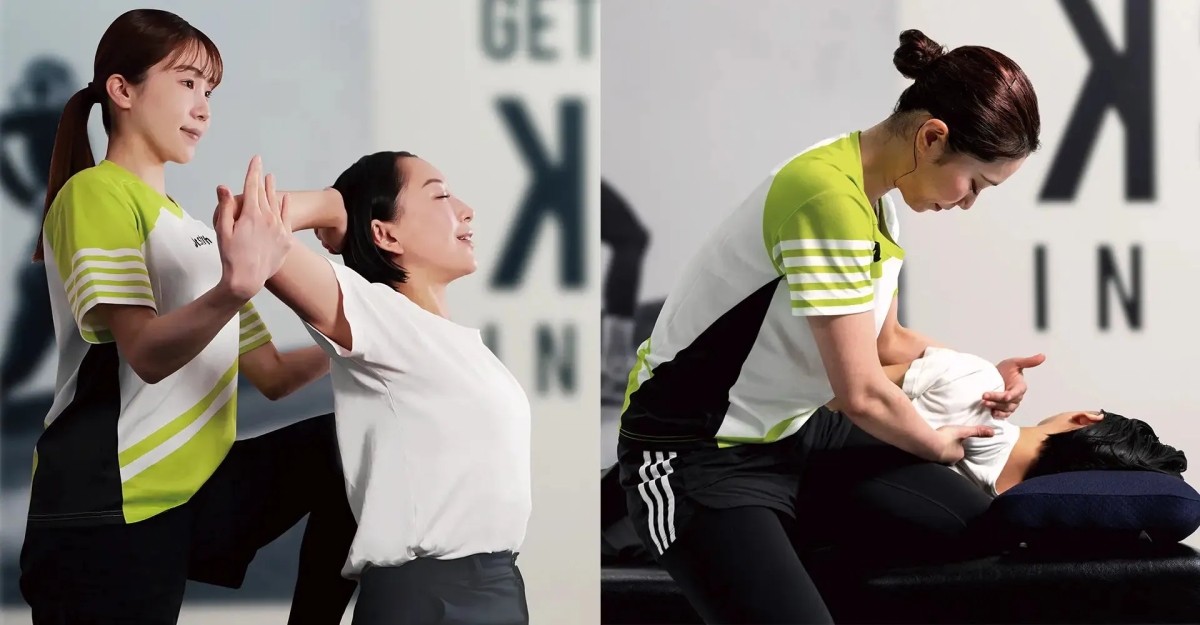 体のケアの様子