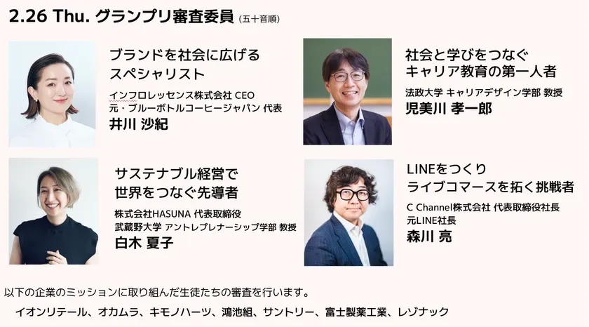 2月26日のグランプリ審査員