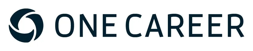 ONE CAREERのロゴ画像です。紺色の文字でONE CAREERと書かれています。左側には、円形の図案があります。
