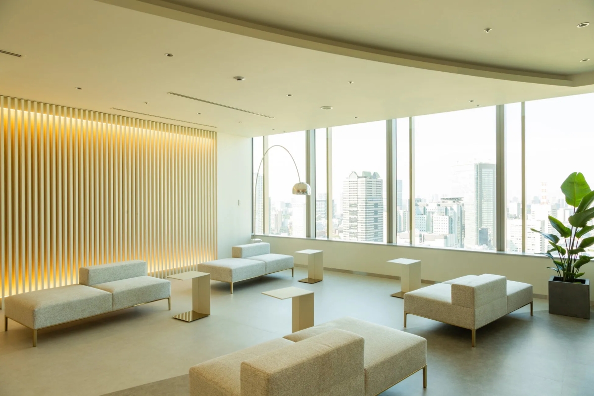 モダンなオフィスラウンジ